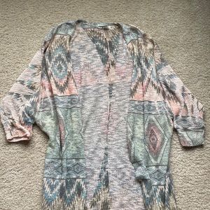 Long southwestern cardigan